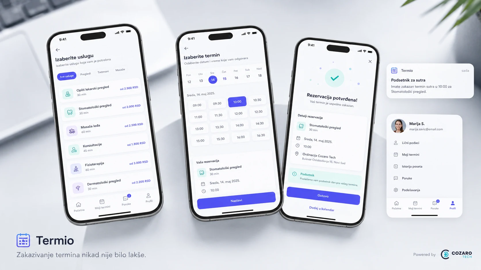 Termio appointment booking platform preview