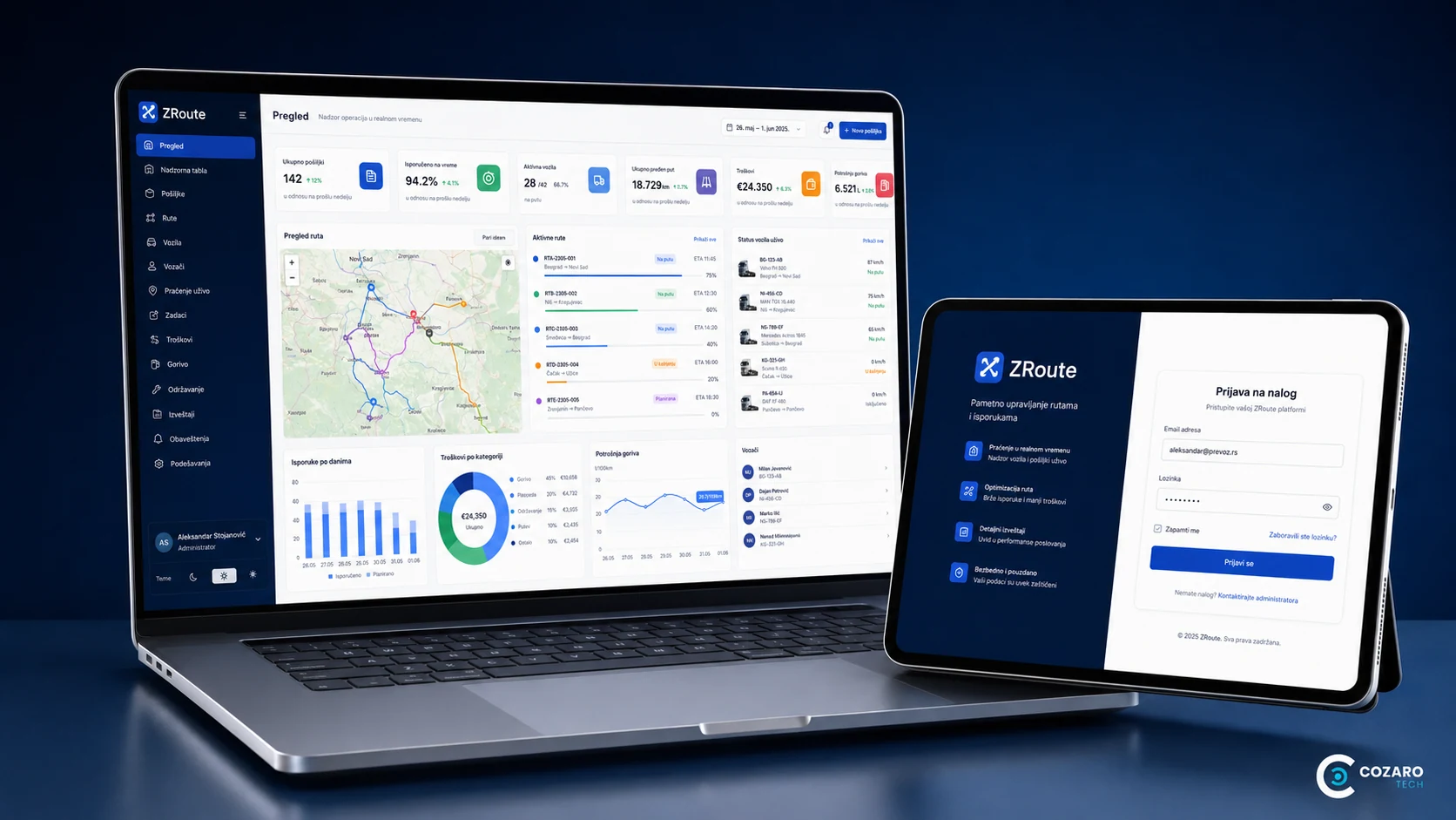 ZRoute fleet and delivery platform preview